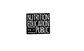 NUTRITION EDUCATION FOR THE PUBLIC logo