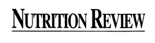 NUTRITION REVIEW logo
