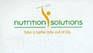 NUTRITION SOLUTIONS TAKE A BETTER BITE OUT OF LIFE. logo