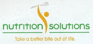NUTRITION SOLUTIONS TAKE A BETTER BITE OUT OF LIFE logo