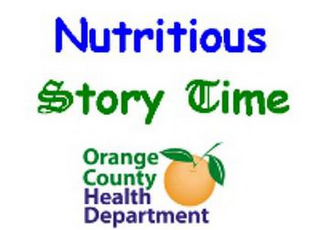 NUTRITIOUS STORY TIME ORANGE COUNTY HEALTH DEPARTMENT logo