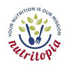 NUTRITOPIA YOUR NUTRITION IS OUR MISSION logo