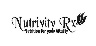 NUTRIVITY RX NUTRITION FOR YOUR VITALITY logo