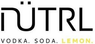 NUTRL VODKA. SODA. LEMON. logo