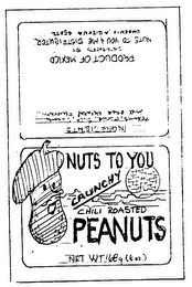 NUTS TO YOU CRUNCHY CHILI ROASTED PEANUTS logo
