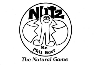 NUTZ MR. PHIL BURT THE NATURAL GAME logo