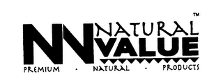 NV NATURAL VALUE PREMIUM NATURAL PRODUCTS logo
