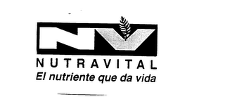 NV NUTRAVITAL EL NUTRIENTE QUE DA VIDA logo