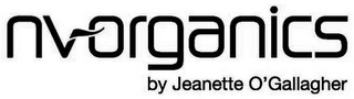 NV ORGANICS BY JEANETTE O'GALLAGHER logo