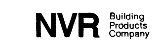 NVR BUILDING PRODUCTS COMPANY logo