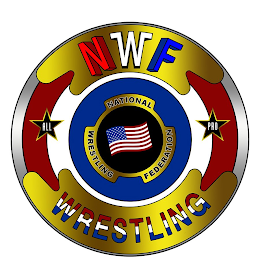 NWF WRESTLING ALL PRO NATIONAL WRESTLING FEDERATION logo