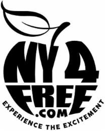 NY 4 FREE .COM EXPERIENCE THE EXCITEMENT logo