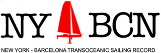 NY BCN NEW YORK-BARCELONA TRANSOCEANIC SAILING RECORD logo