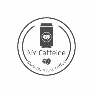 NY CAFFEINE MORE THAN JUST COFFEE logo