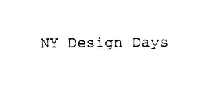 NY DESIGN DAYS