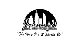 NY JOHNNY'S REAL NEW YORK PIZZA "THE WAY IT'S S'PPOSTA BE" logo