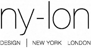 NY-LON DESIGN NEW YORK LONDON logo