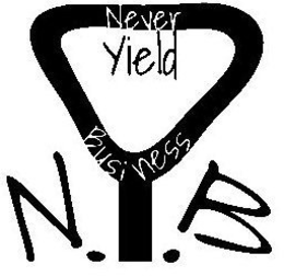 N.Y.B NEVER YIELD BUSINESS logo