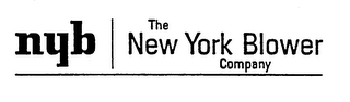 NYB THE NEW YORK BLOWER COMPANY logo
