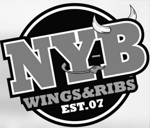 NYB WINGS & RIBS EST. 07 logo