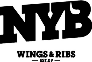 NYB WINGS & RIBS -EST.07- logo
