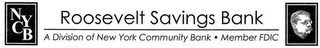 NYCB ROOSEVELT SAVINGS BANK A DIVISION OF NEW YORK COMMUNITY BANK MEMBER FDIC logo