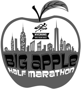 NYCRUNS WIN YOUR RACE BIG APPLE HALF MARATHON logo