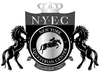 N·Y·E·C NEW YORK EQUESTRIAN CENTER ESTABLISHED 1924 logo