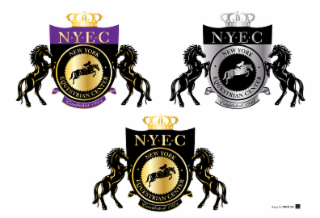 N.Y.E.C NEW YORK  EQUESTRIAN CENTER ESTABLISHED 1924 logo