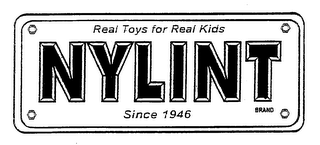 NYLINT REAL TOYS FOR REAL KIDS SINCE 1946 BRAND logo