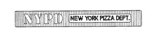 NYPD NEW YORK PIZZA DEPT. logo
