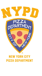 NYPD PIZZA DEPARTMENT CITY OF NEW YORK NEW YORK CITY PIZZA DEPARTMENT logo