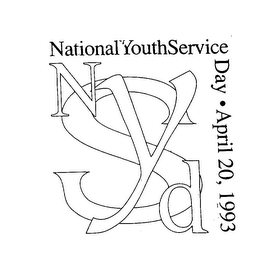 NYSD NATIONAL YOUTH SERVICE DAY - APRIL 20, 1993 logo