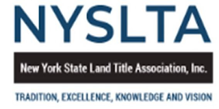 NYSLTA NEW YORK STATE LAND TITLE ASSOCIATION, INC. TRADITION, EXCELLENCE, KNOWLEDGE AND VISION logo