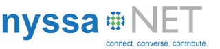 NYSSA NET CONNECT. CONVERSE. CONTRIBUTE. logo