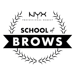 NYX PROFESSIONAL MAKEUP SCHOOL OF BROWS logo