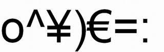 O^¥)=: logo