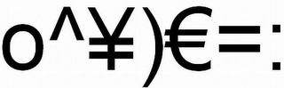 O^¥)=: logo