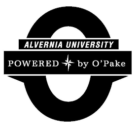 O ALVERNIA UNIVERSITY POWERED BY O'PAKE logo