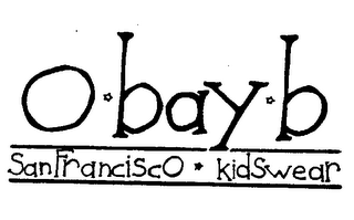 O BAY B SAN FRANCISCO KIDSWEAR logo