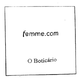 O BOTICARIO FEMME.COM logo
