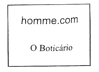 O BOTICARIO HOMME.COM logo