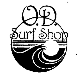 O. D. SURF SHOP logo