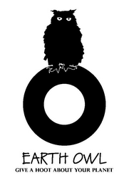 O EARTH OWL GIVE A HOOT ABOUT YOUR PLANET logo
