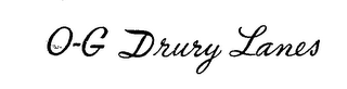 O-G DRURY LANES logo