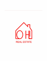 O H REAL ESTATE logo