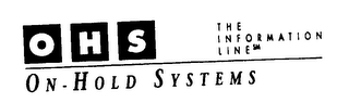 O H S ON - HOLD SYSTEMS logo