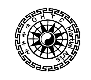 O H T C MARTIAL ARTS logo