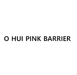 O HUI PINK BARRIER logo