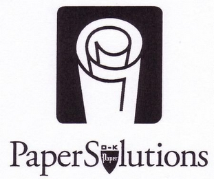 O-K PAPERSOLUTIONS PAPER logo